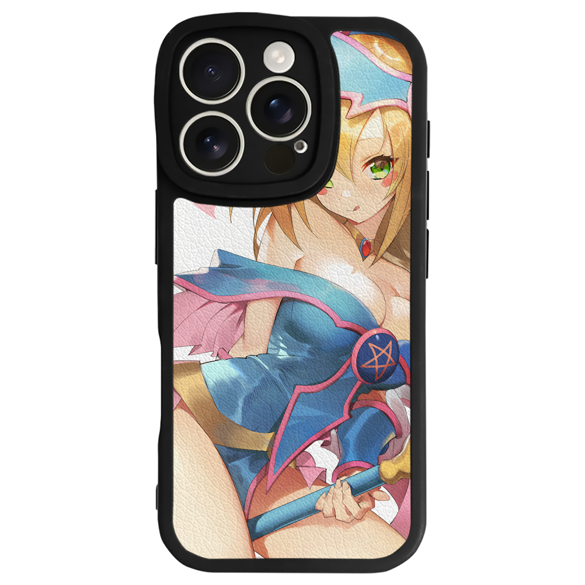 （画像用） 遊☆戯☆王 Yu-Gi-Oh! 【iPhone 16シリーズ対応】シリコンスマホケース（レザー調） 材質：シリコン